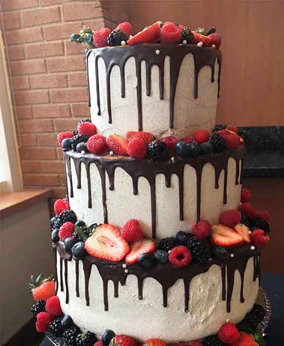 Vegan Chocolate Ganache Wedding Cake