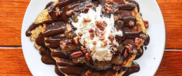 Chocolate Pecan Pancakes