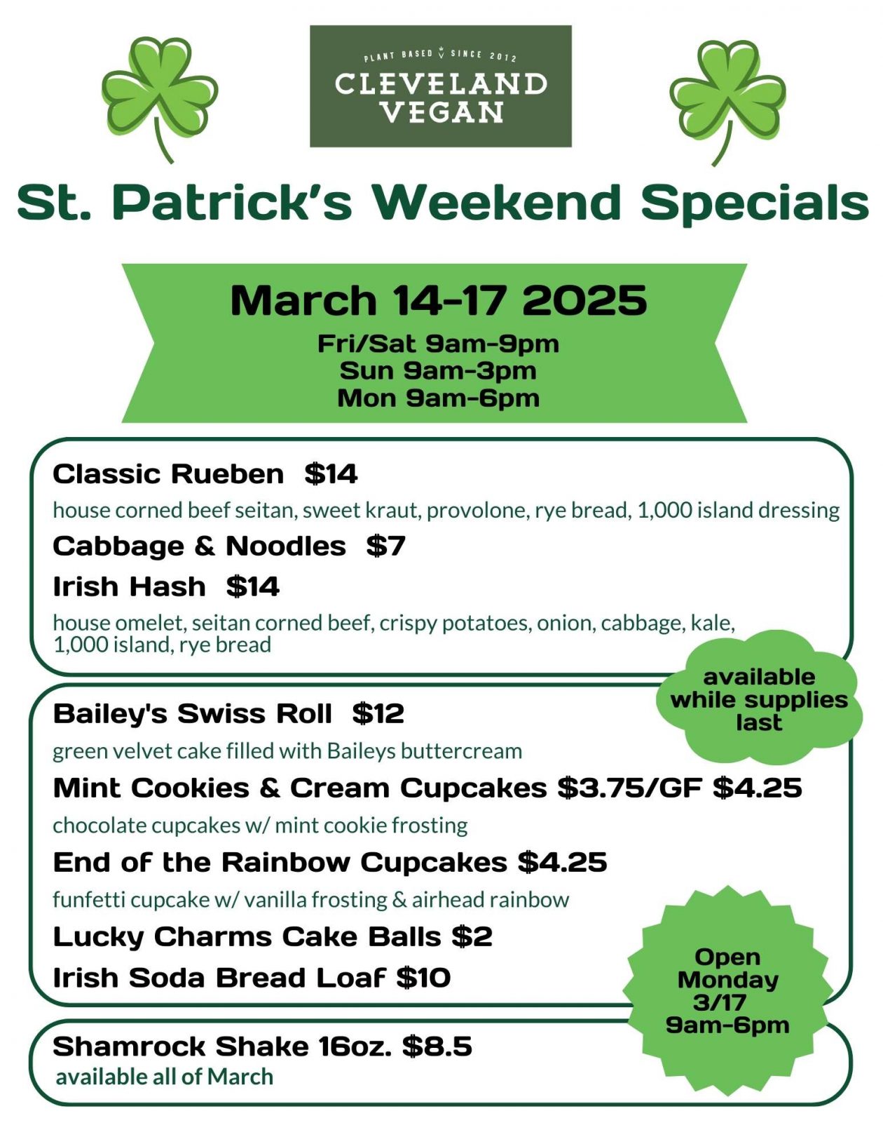 cleveland st pattys day parade 2025 time